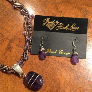 Parklane SET genuine stone Amethyst